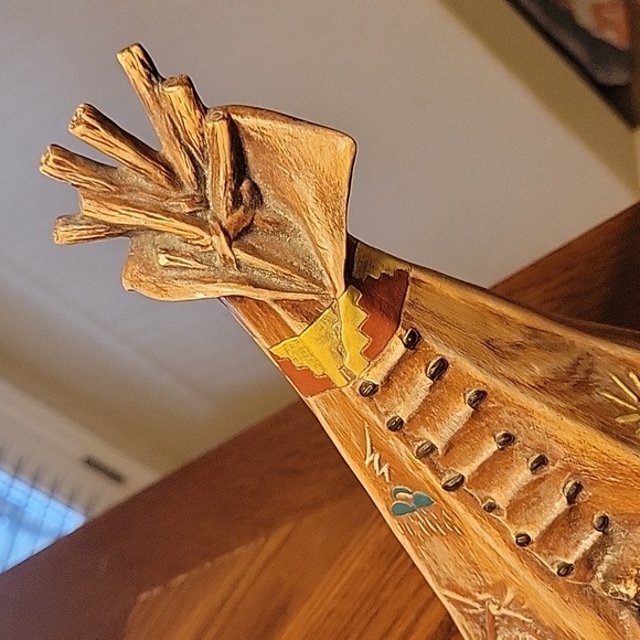 Southwest Native American Ceramic Teepee / Rattlesnake Figurine Decor Lot - Picture 3 of 10